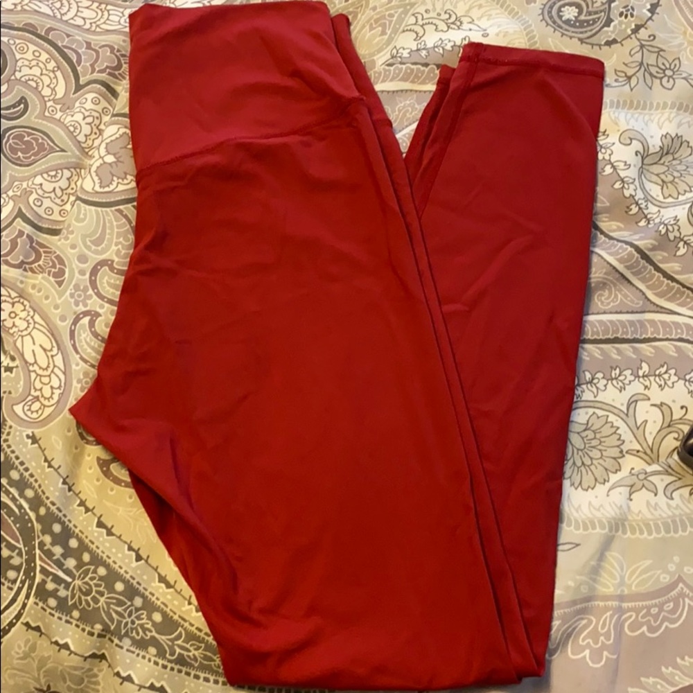 Colorfulkoala Red high waist leggings